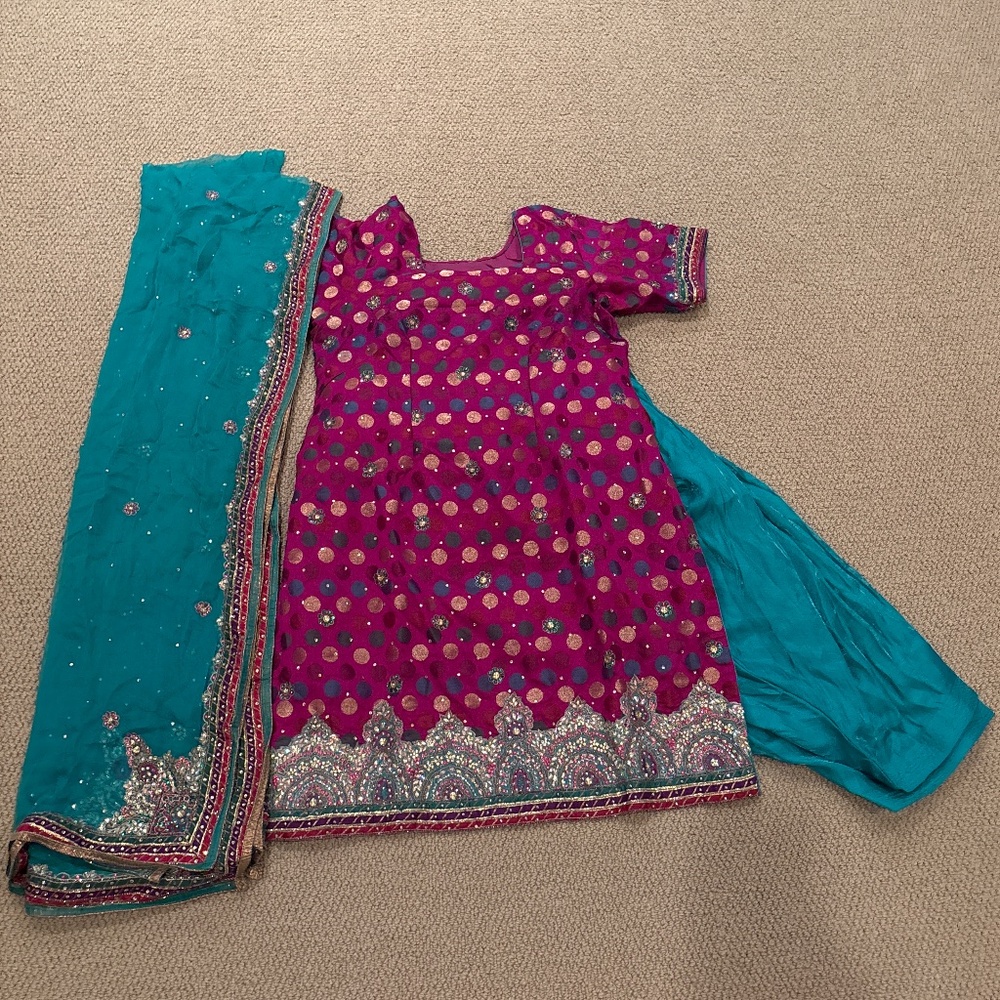 Embroidered Punjabi Salwar Suit